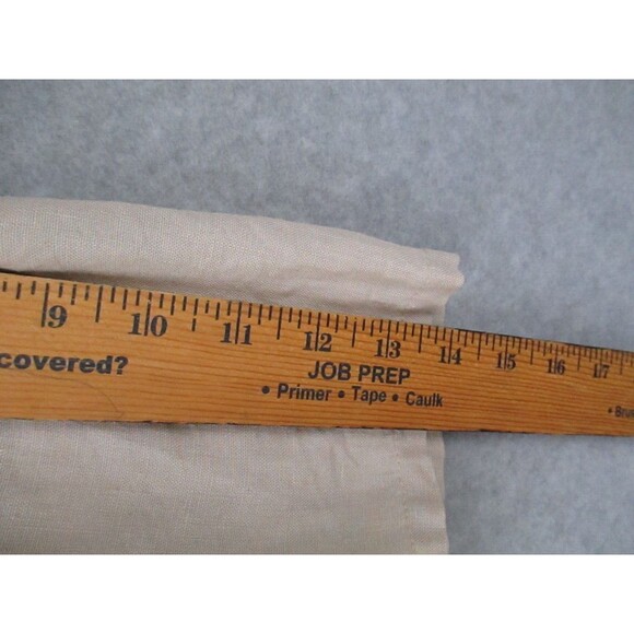 Ellen Tracy Womens Medium Linen Top Beige Tassel Zip Coastal Lagenlook Pockets - Picture 12 of 12